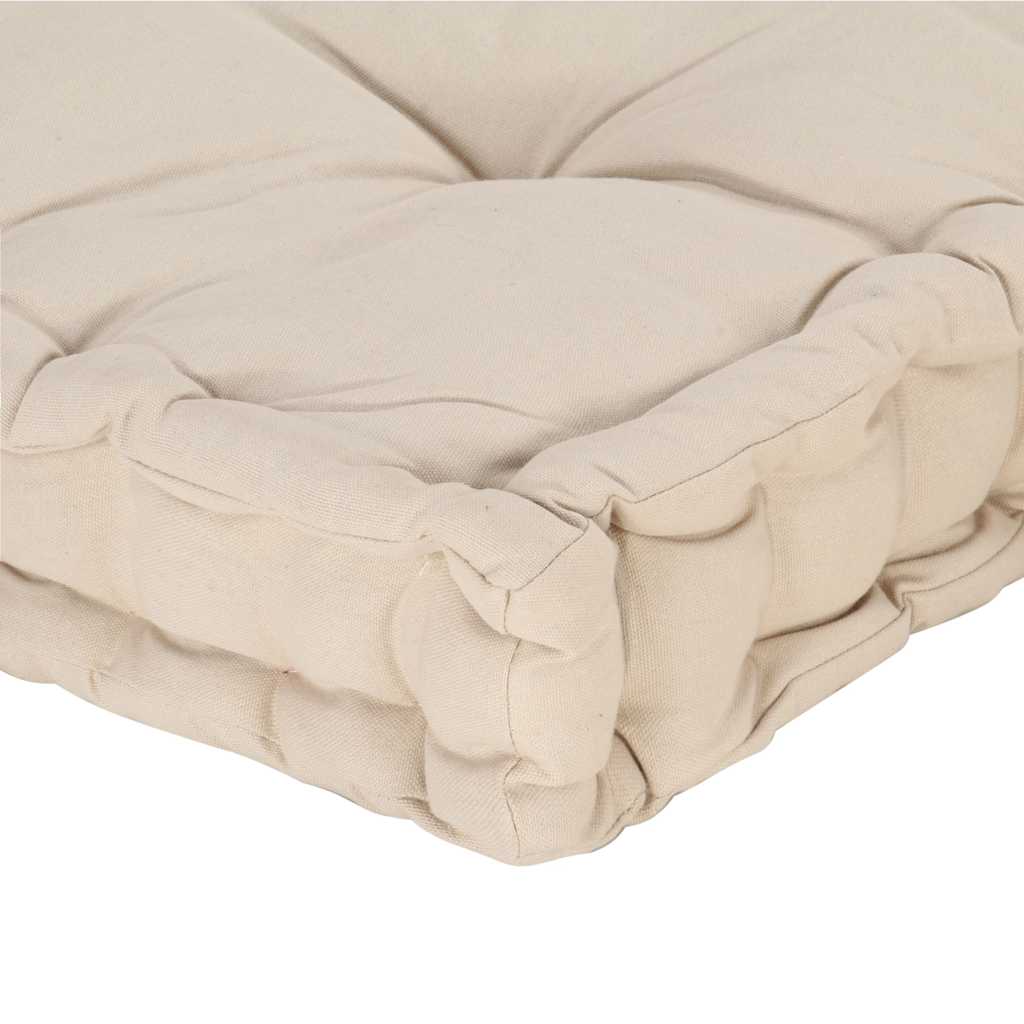 hynde til pallesofa 120x40x7 cm bomuld beige