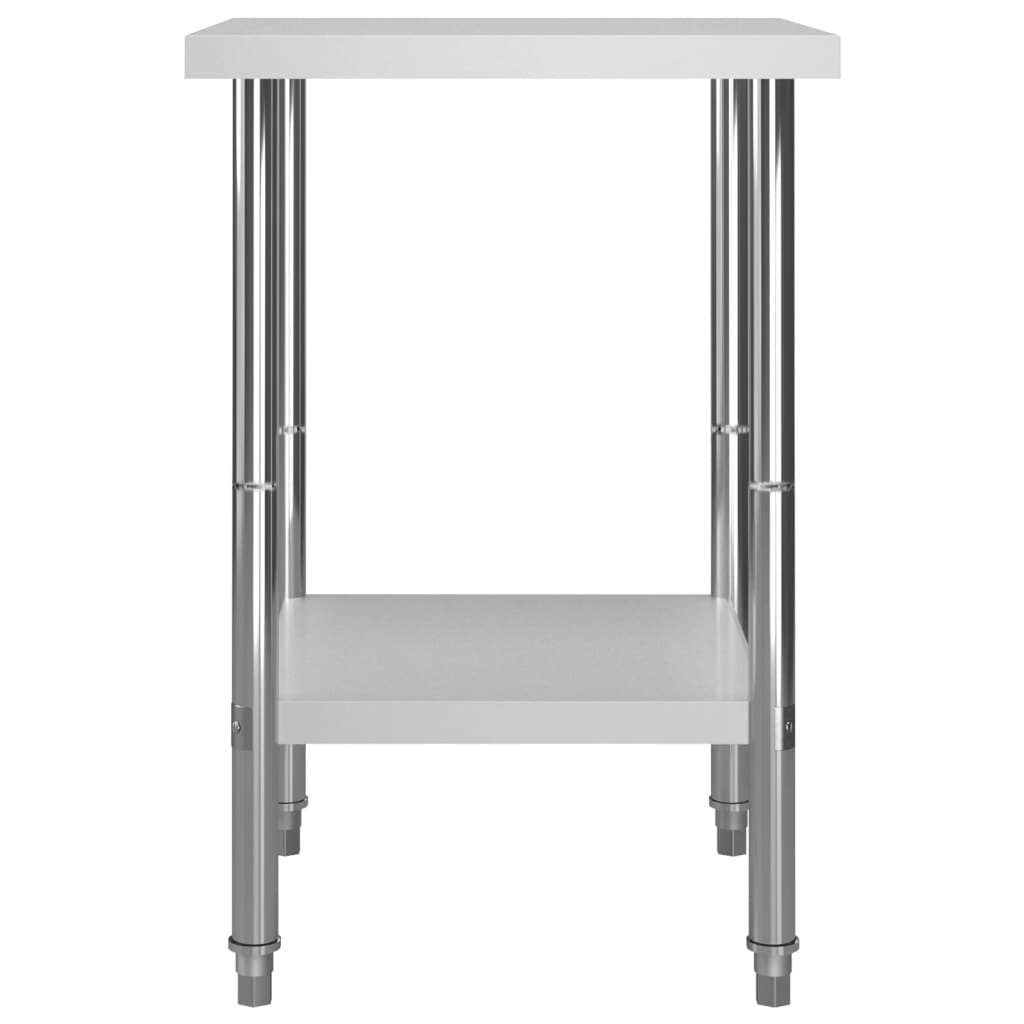 arbejdsbord til køkken 60x60x85 cm rustfrit stål