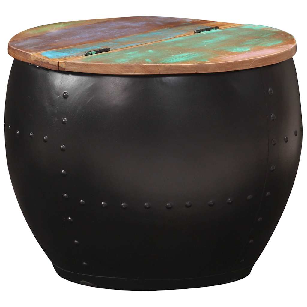 sofabord 53x43 cm massivt genbrugstræ