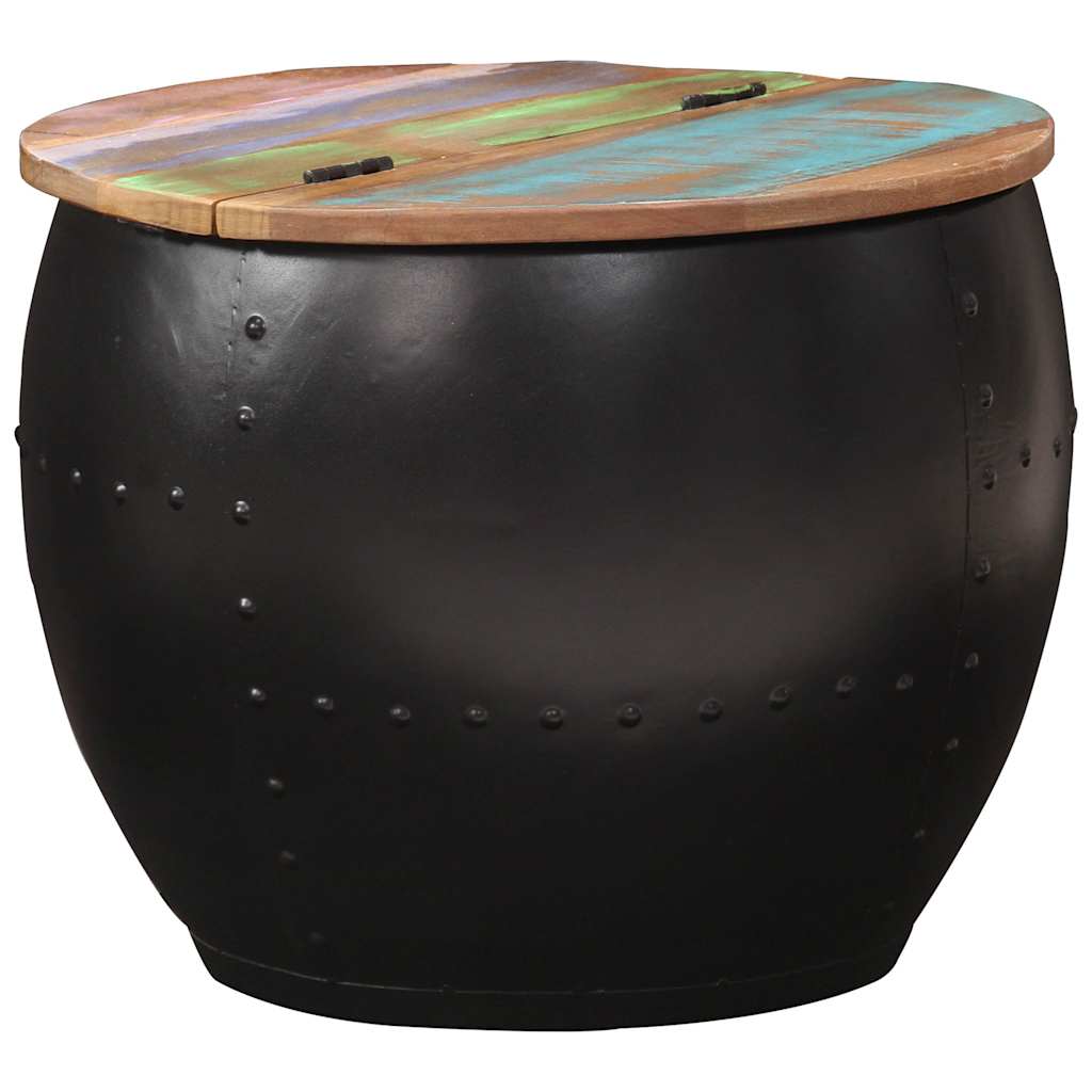 sofabord 53x43 cm massivt genbrugstræ