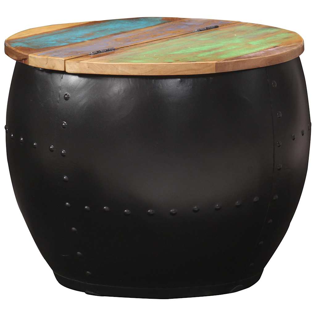 sofabord 53x43 cm massivt genbrugstræ