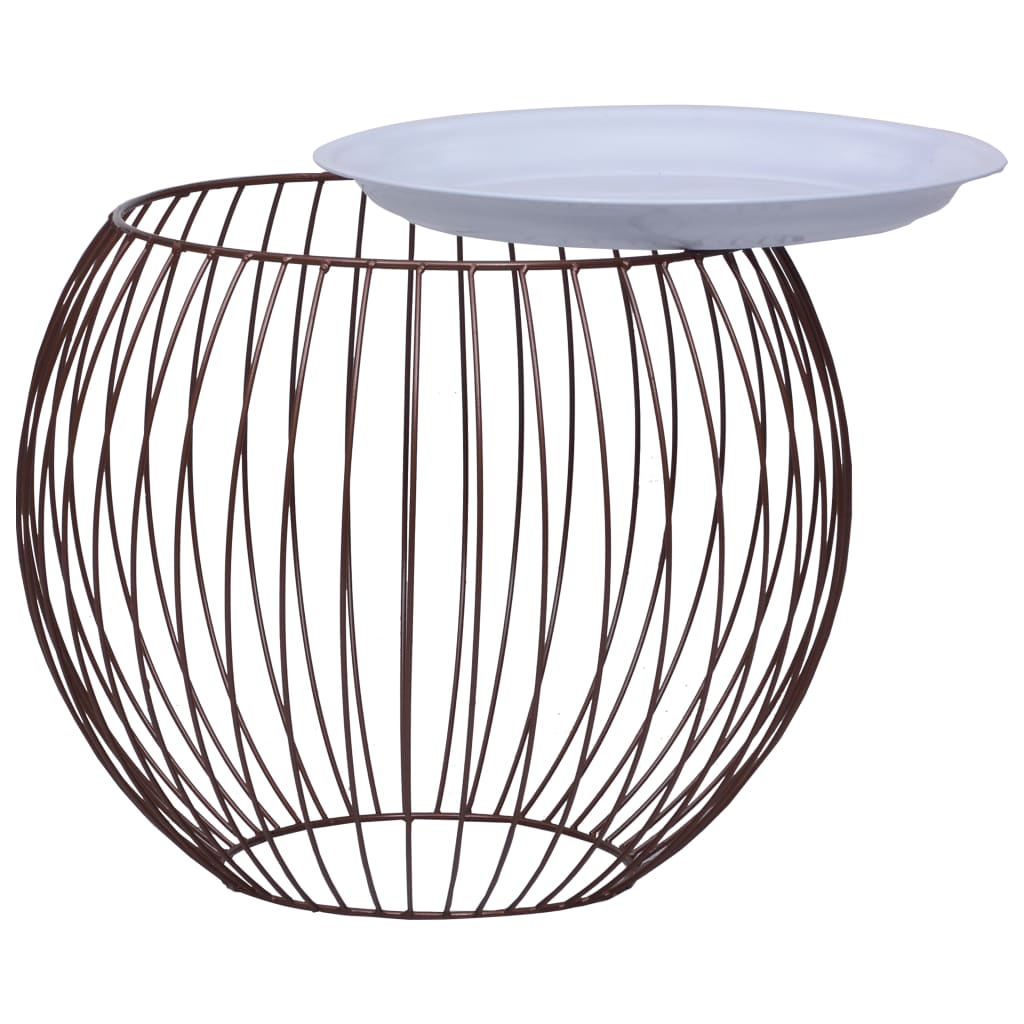sofabord Ø 41 cm guldfarvet