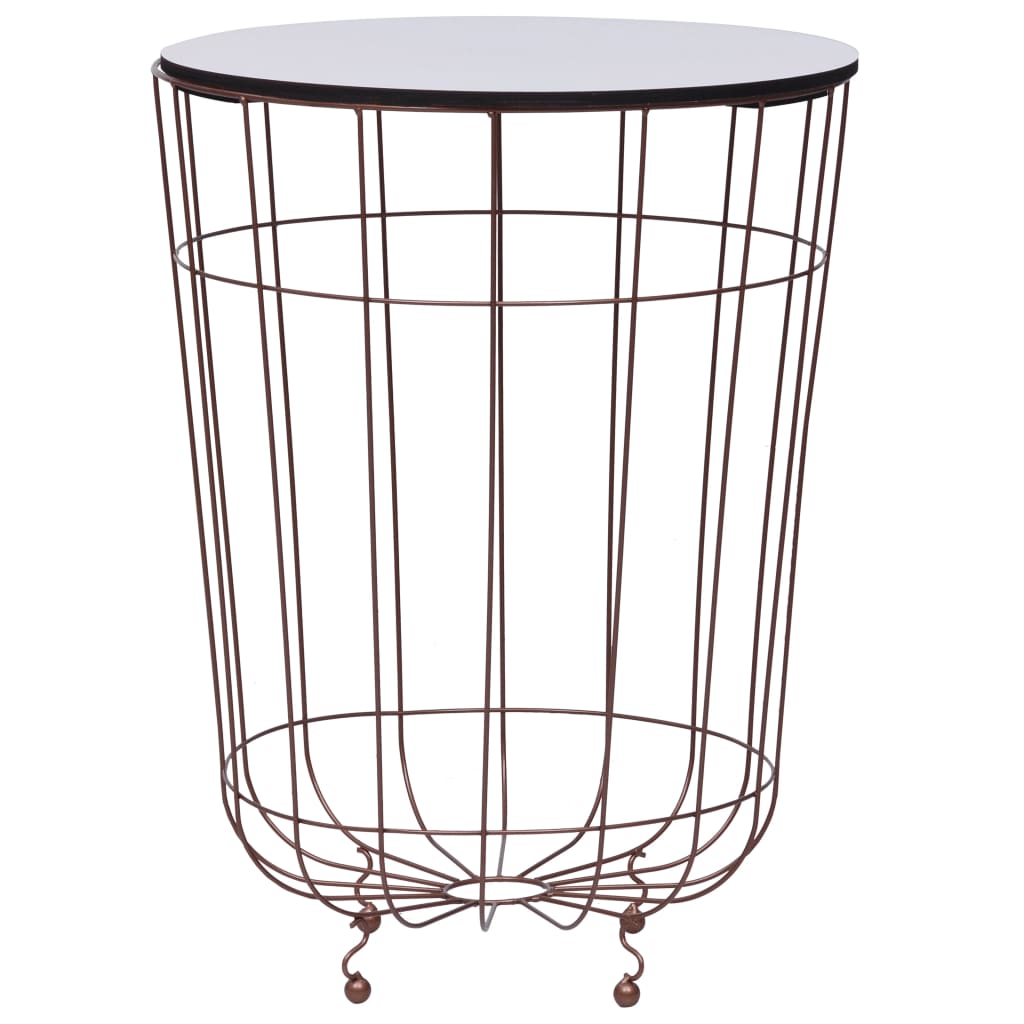 sofabord Ø 40 cm guldfarvet