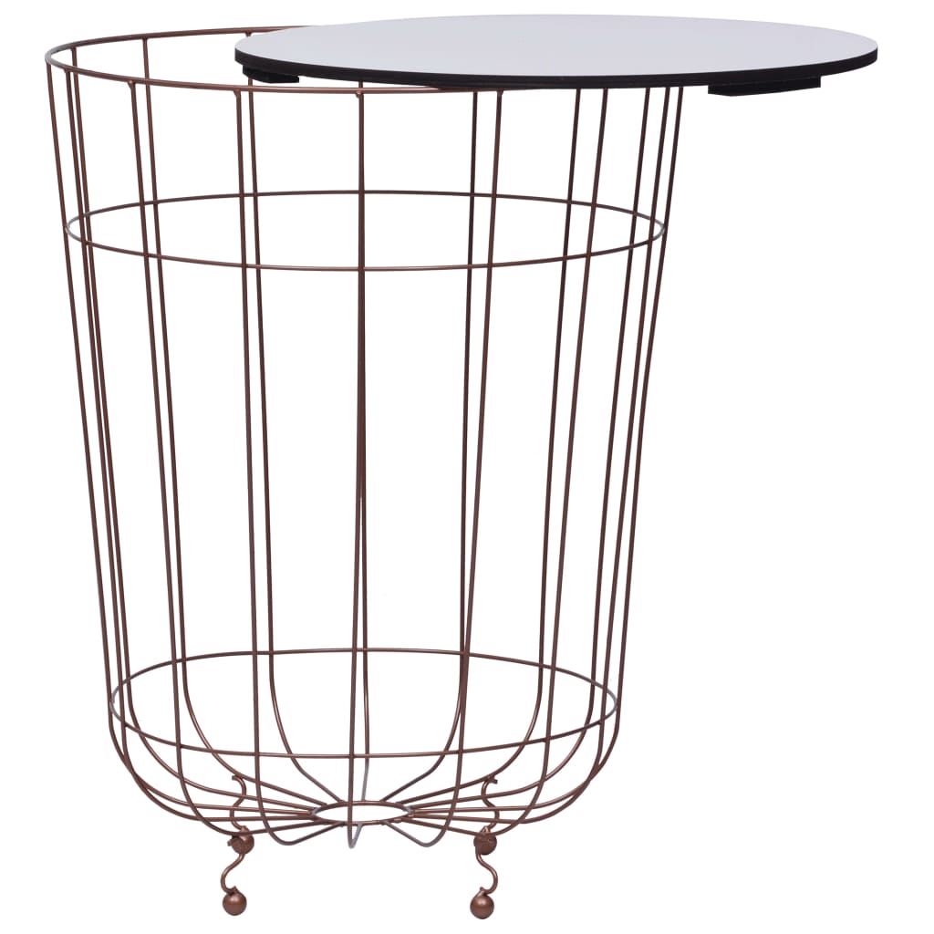 sofabord Ø 40 cm guldfarvet