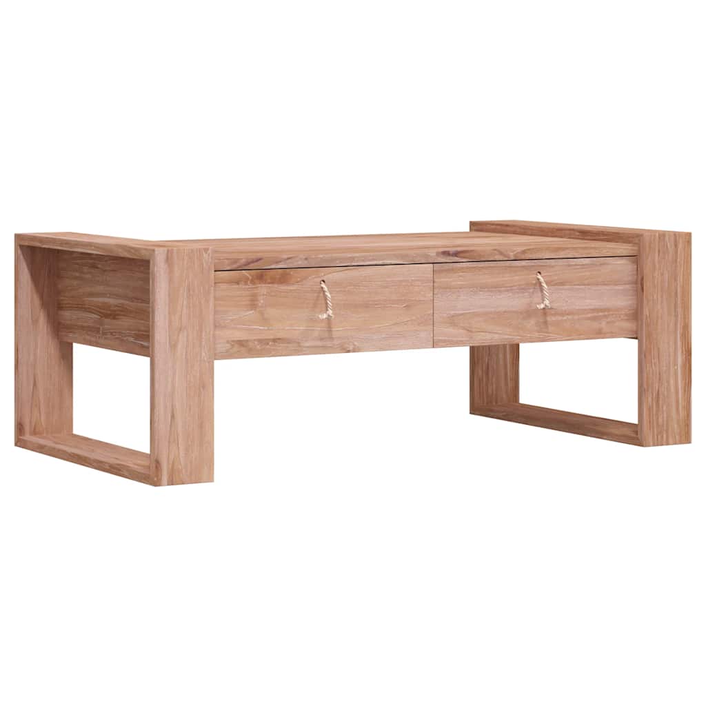 sofabord 110x60x40 cm massivt teaktræ