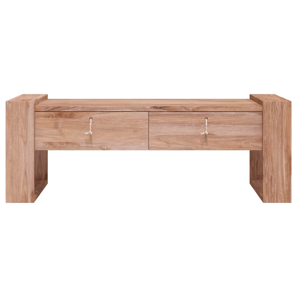sofabord 110x60x40 cm massivt teaktræ