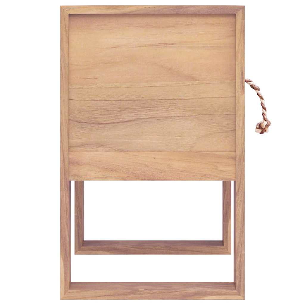sengebord 40x30x50 cm massivt teaktræ