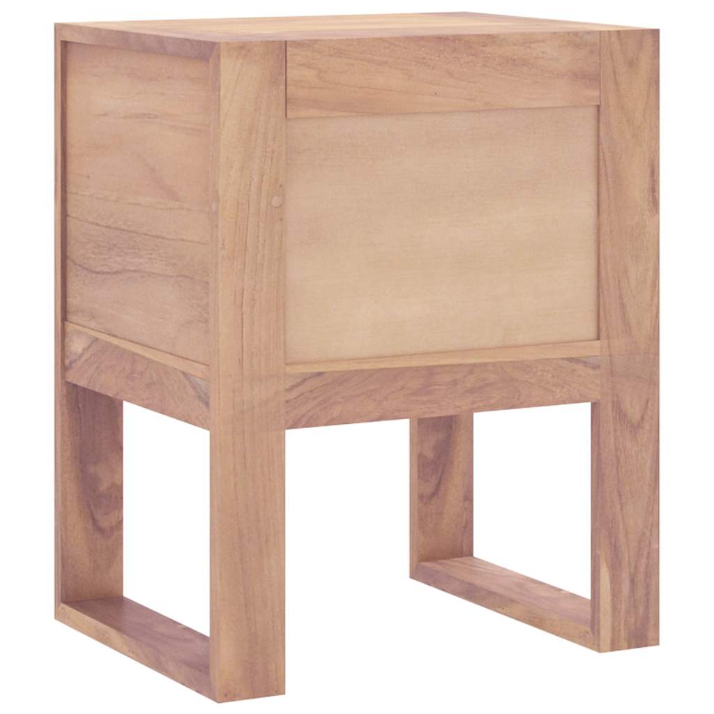 sengebord 40x30x50 cm massivt teaktræ