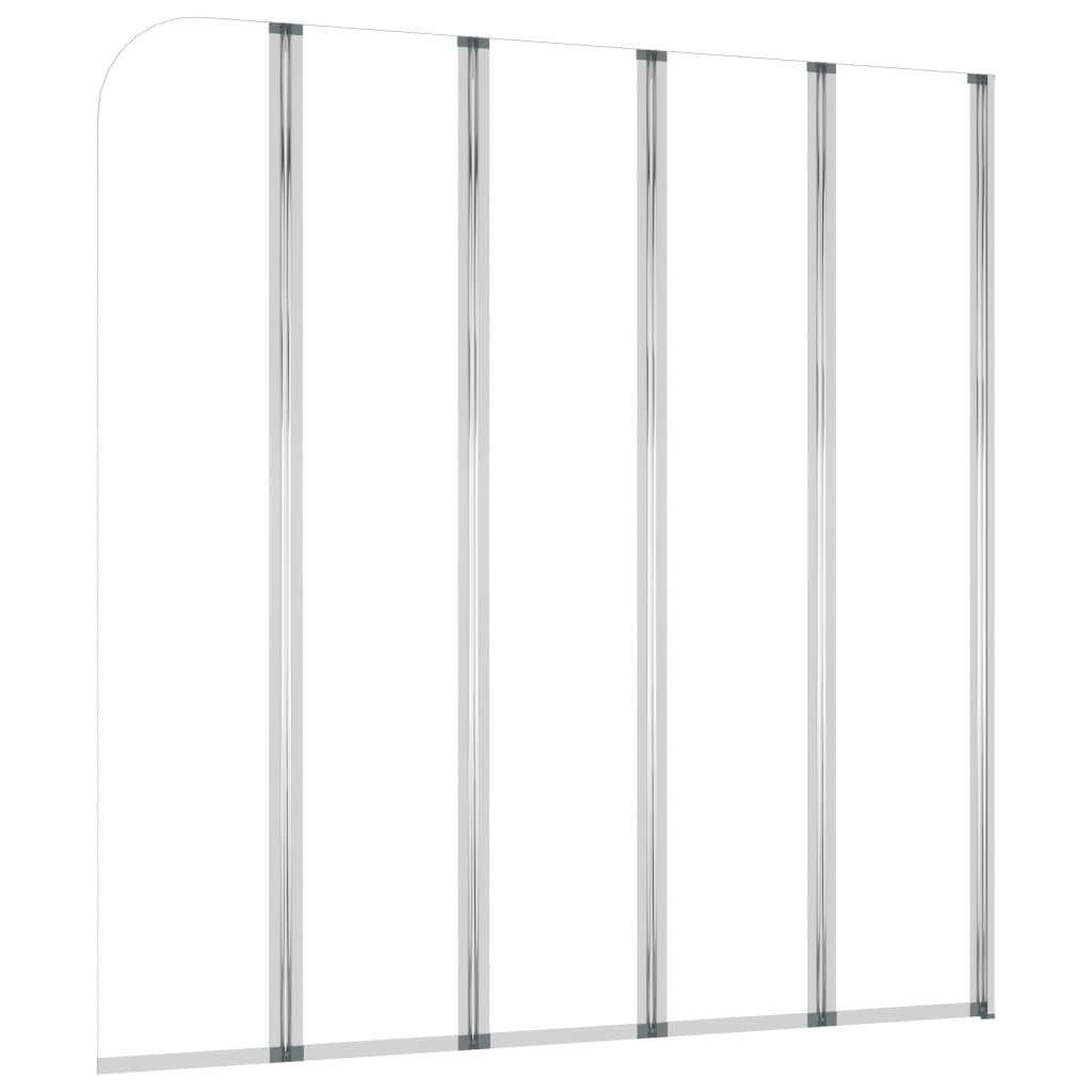 brusevæg til badekar 120x140 cm hærdet glas gennemsigtigt