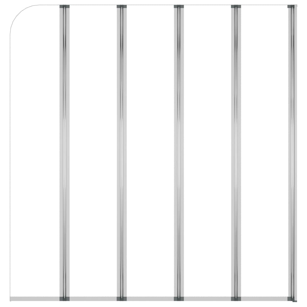 brusevæg til badekar 120x140 cm hærdet glas gennemsigtigt
