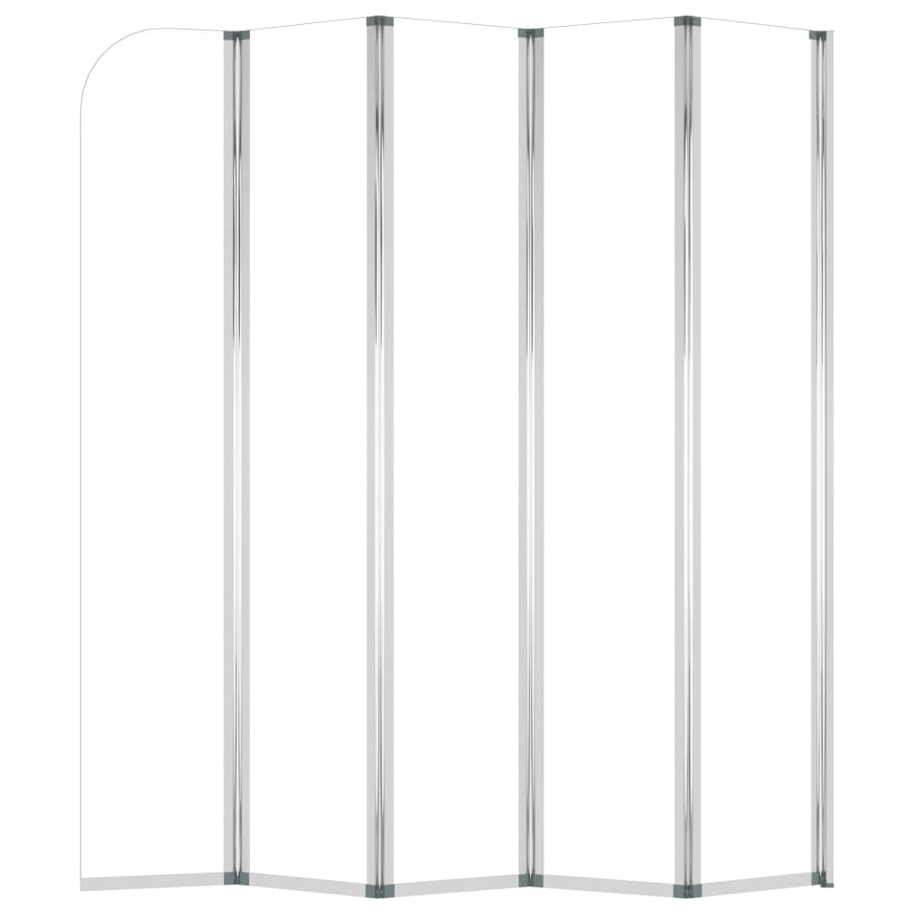 brusevæg til badekar 120x140 cm hærdet glas gennemsigtigt