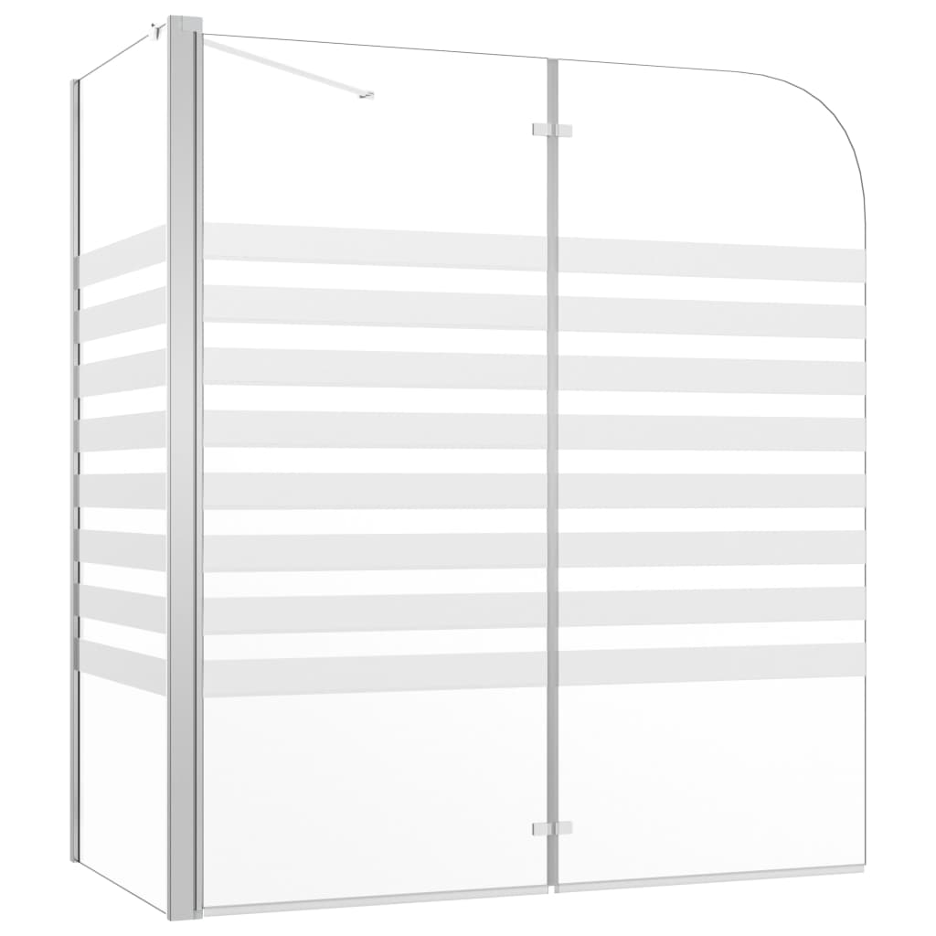 brusevæg 120x68x130 cm hærdet glas stribet