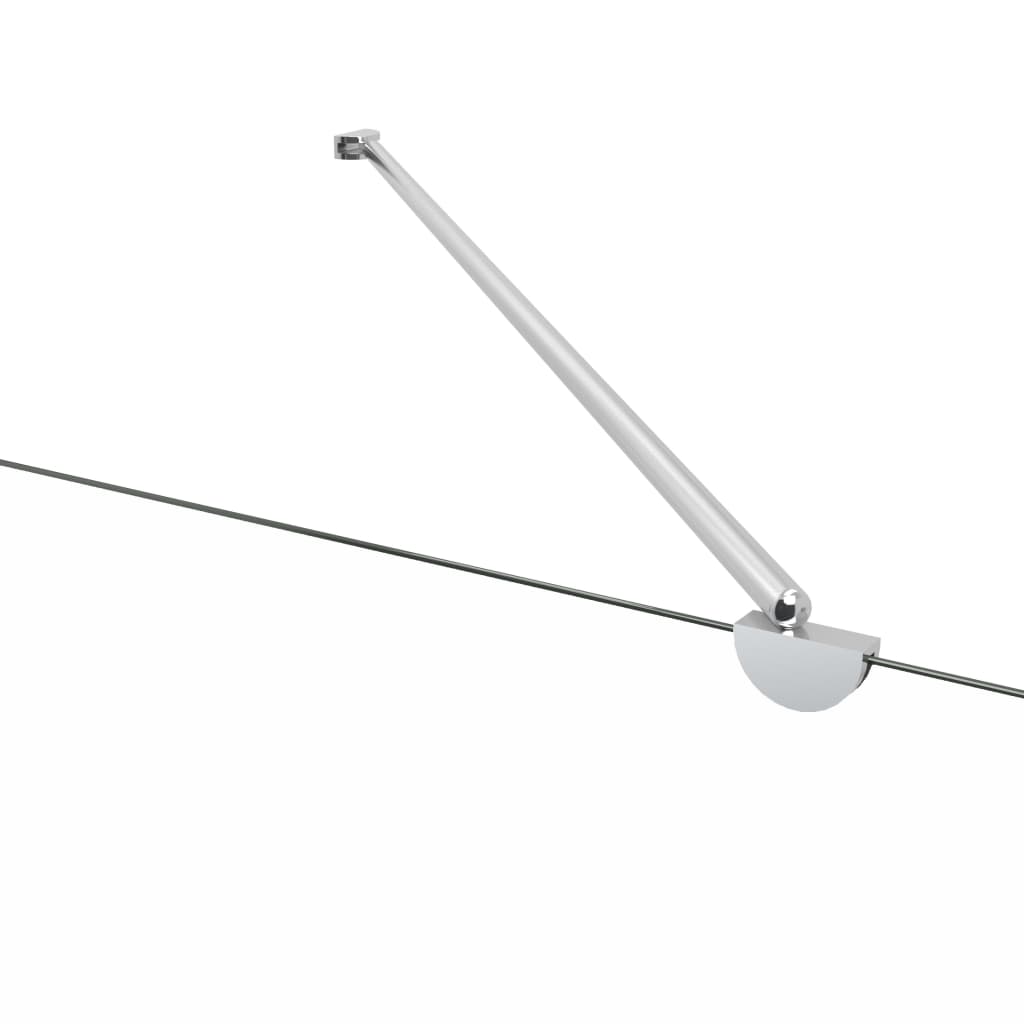 brusevæg 120x68x130 cm hærdet glas stribet