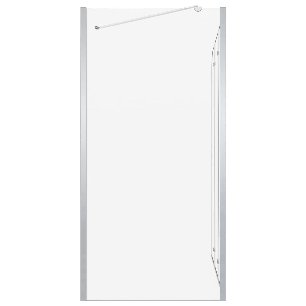 brusevæg til badekar 120x69x130 cm hærdet glas gennemsigtigt