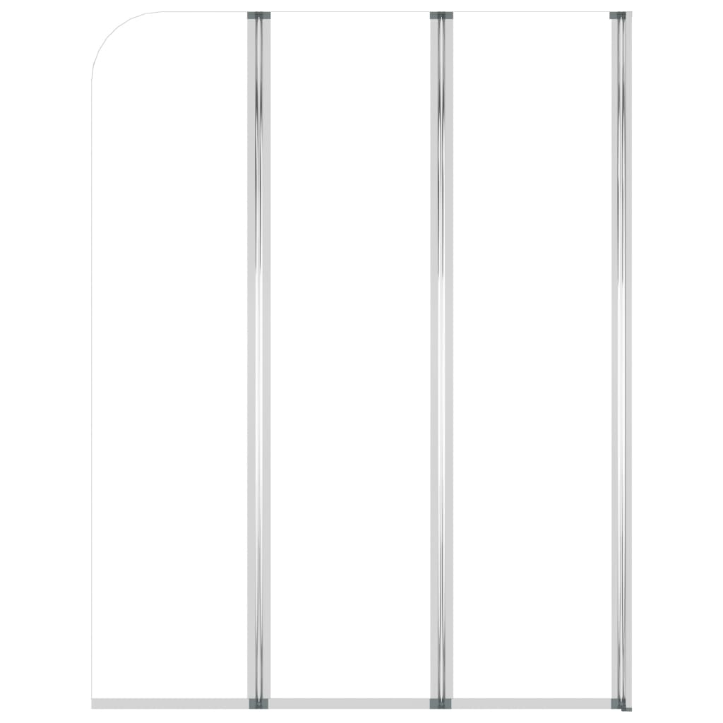 brusevægge 2 stk. 104x130 cm hærdet glas transparent