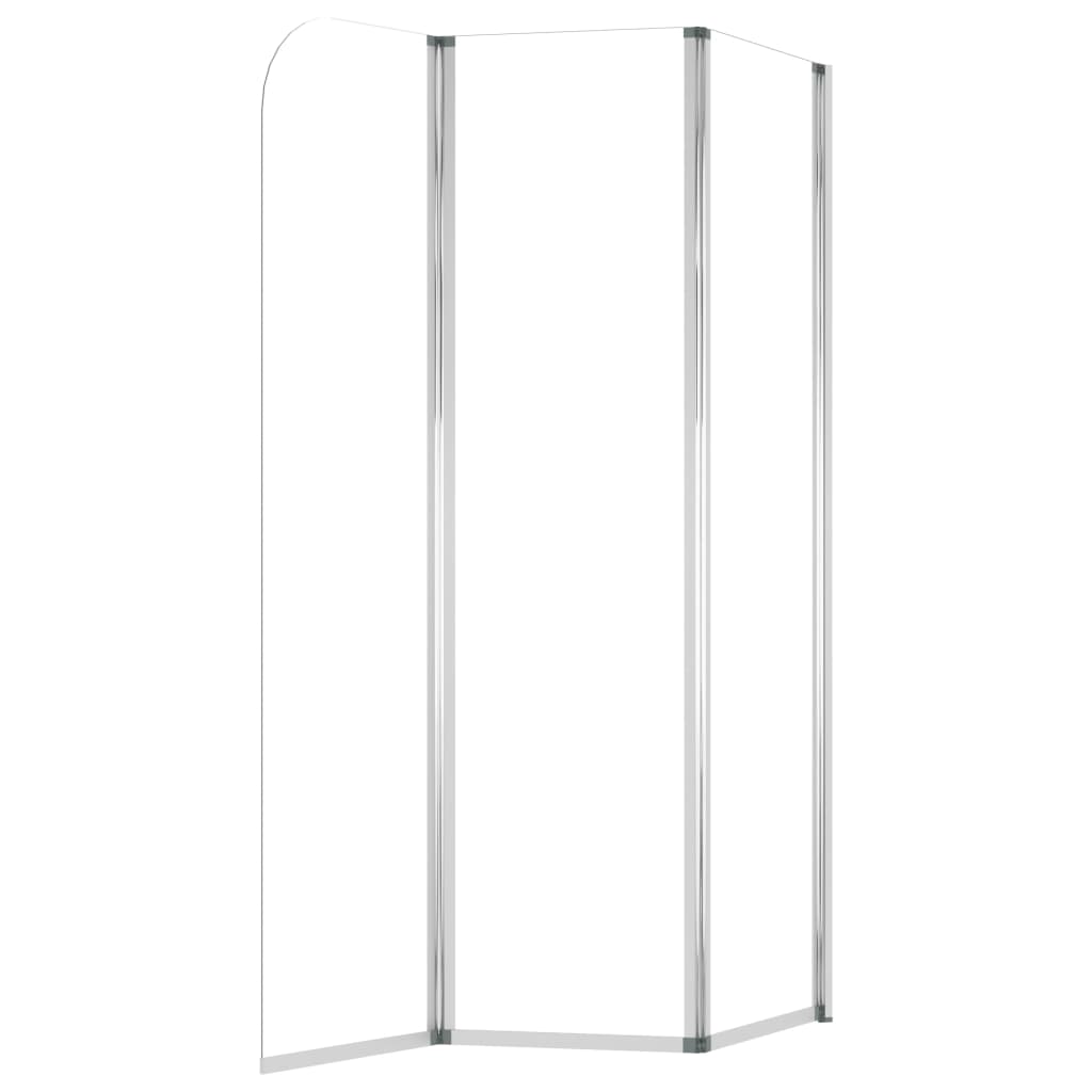brusevægge 2 stk. 104x130 cm hærdet glas transparent