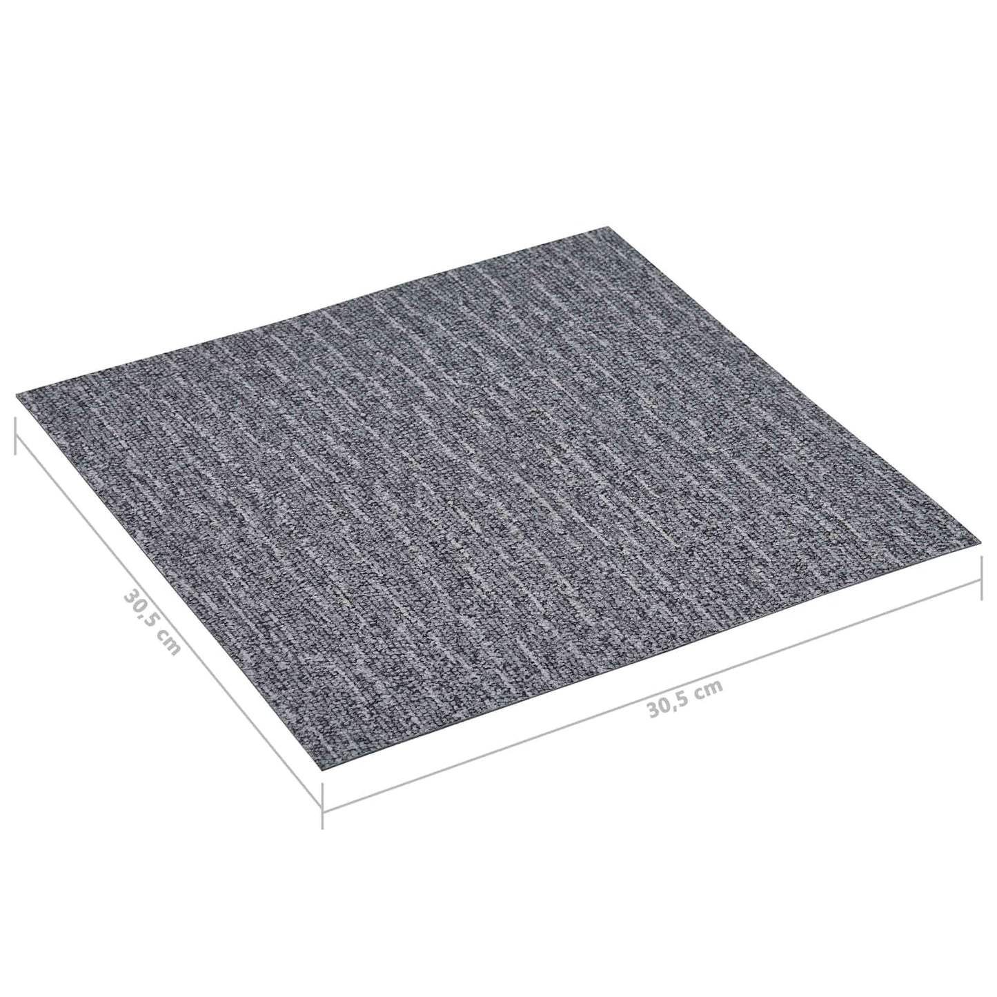 Gulvplanker Hvid og Grå 5,11 m² 55 stk. PVC
