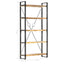 bogreol med 5 hylder 90x30x180 cm massivt mangotræ