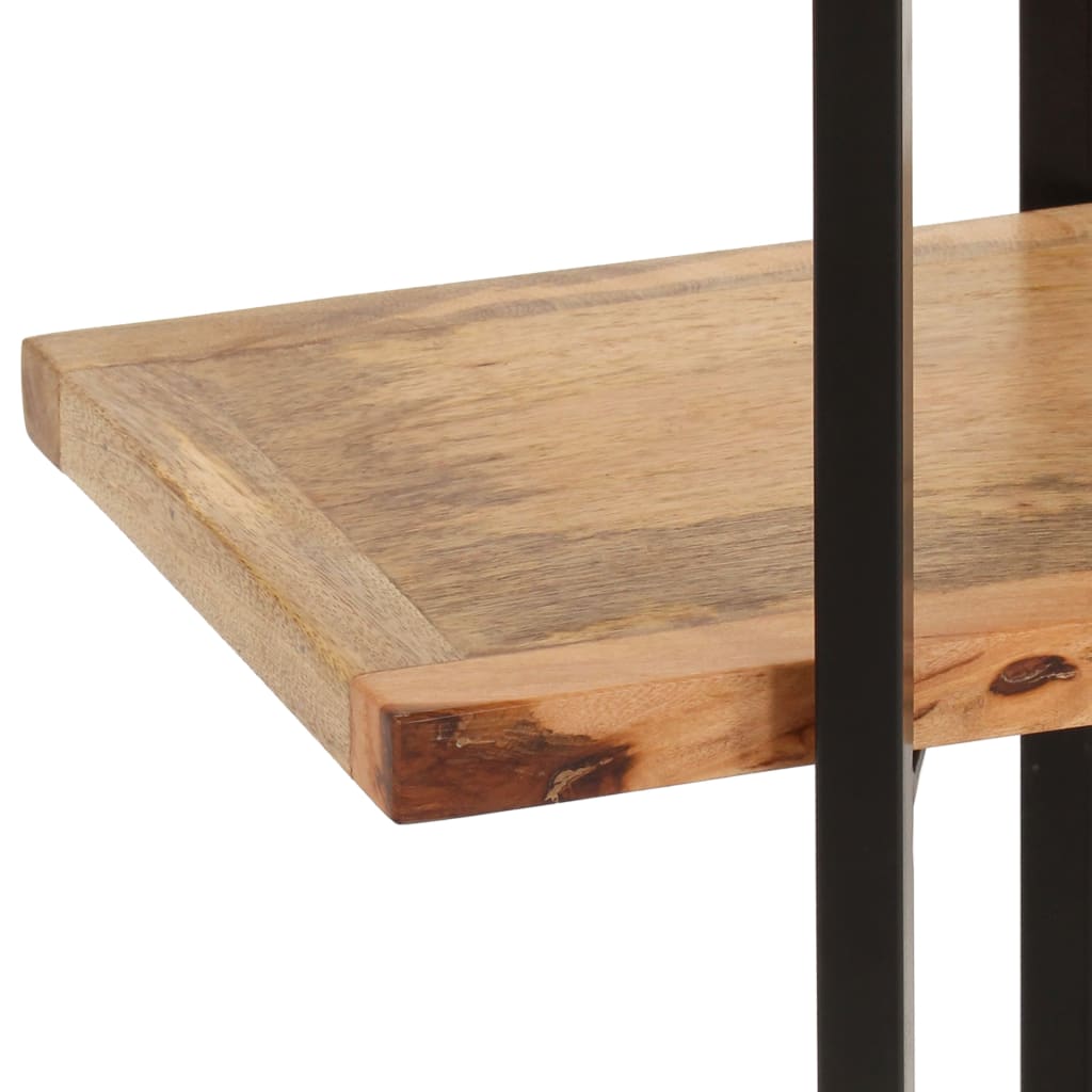bogreol med 4 hylder 160x35x160 cm massivt mangotræ