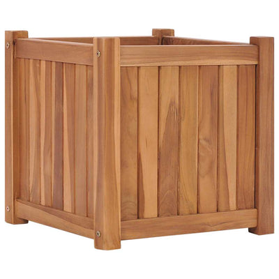 hævet plantekasse 40x40x40 cm massivt teaktræ