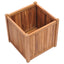 hævet plantekasse 50x50x50 cm massivt teaktræ