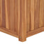 hævet plantekasse 50x50x50 cm massivt teaktræ
