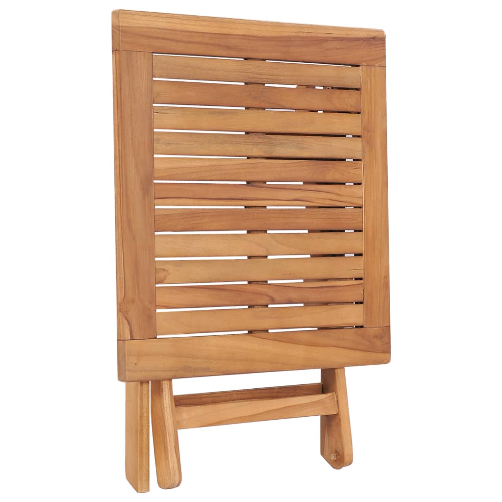 foldbart havebord 45x45x45 cm massivt teaktræ