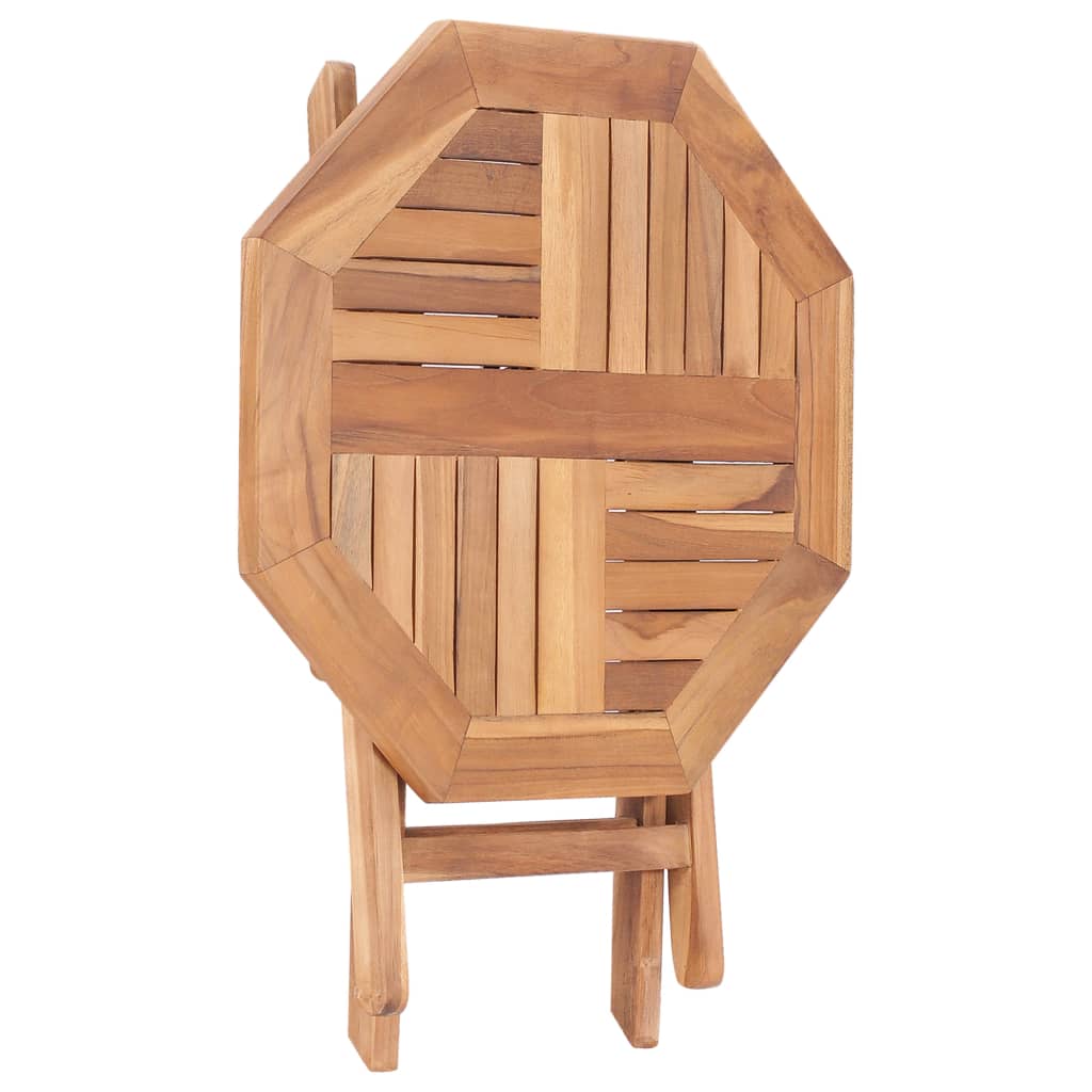foldbart havebord 45x45x45 cm massivt teaktræ