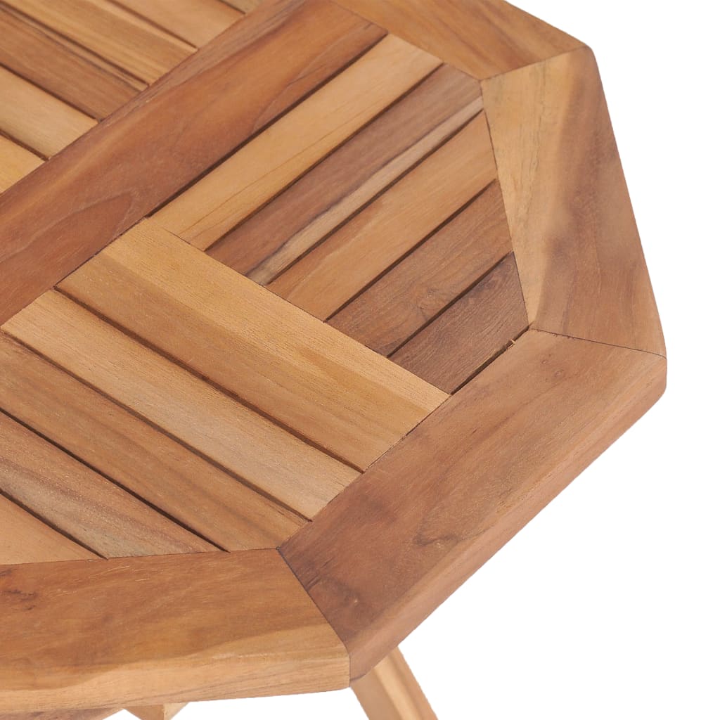 foldbart havebord 45x45x45 cm massivt teaktræ