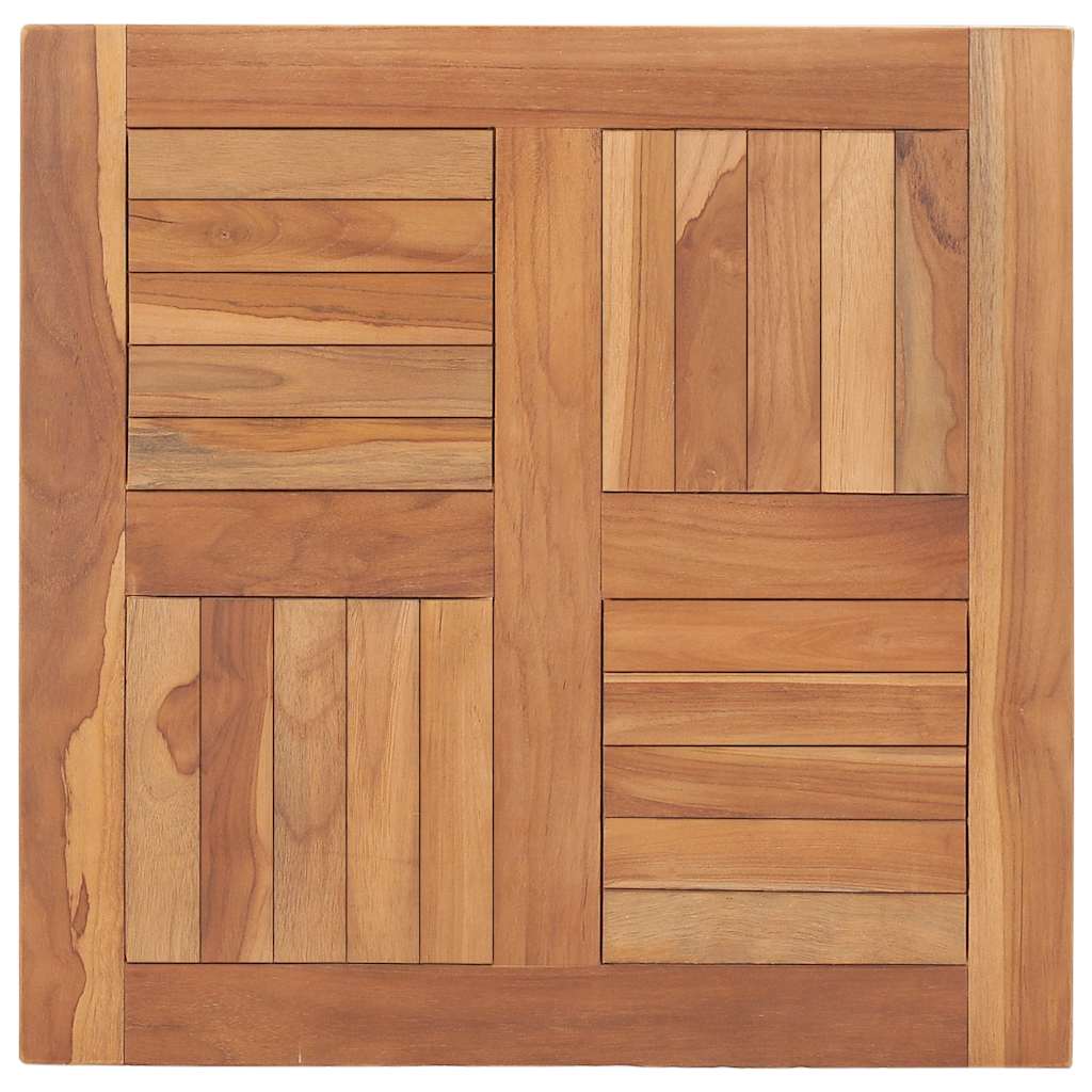 bordplade 60x60x2,5 cm massivt teaktræ