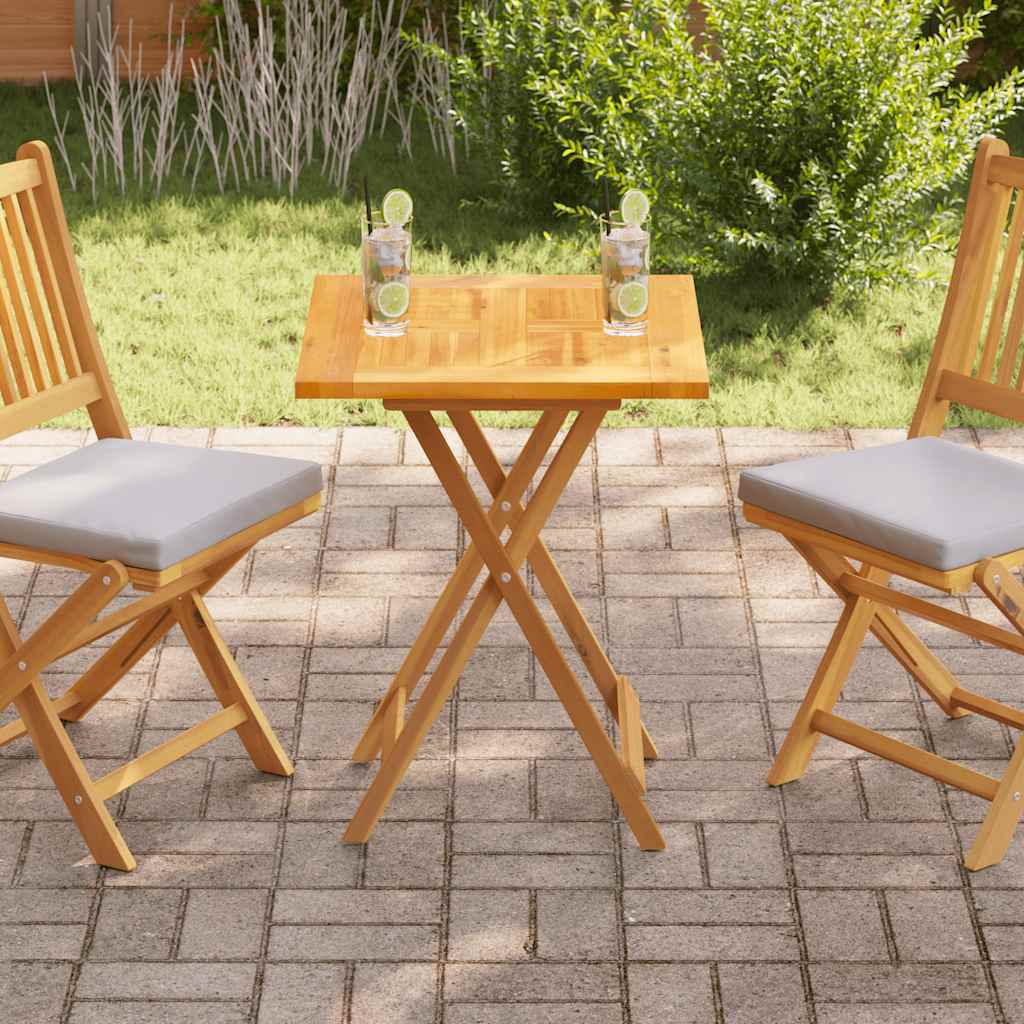 bordplade 60x60x2,5 cm massivt teaktræ