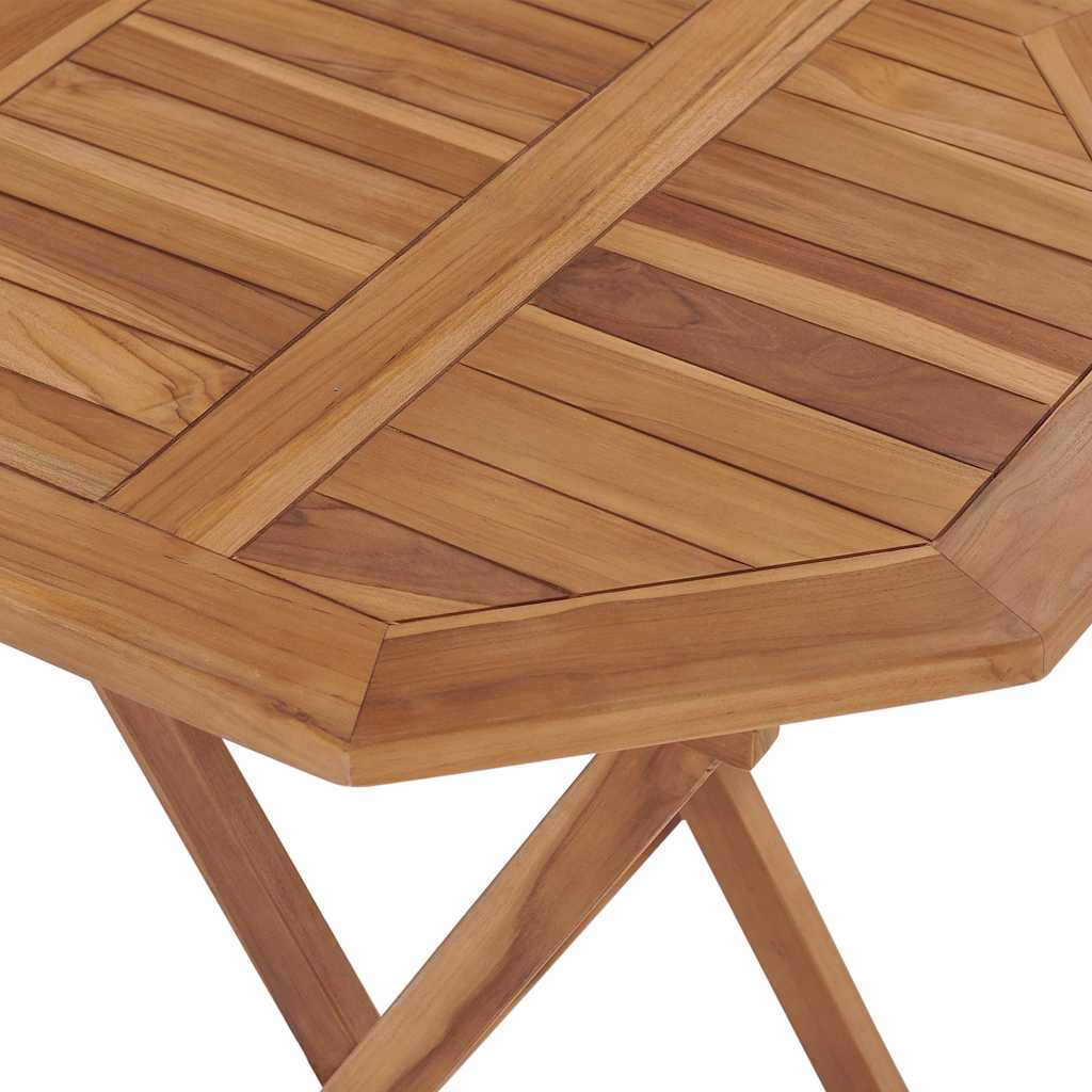 foldbart havebord 60x60x75 cm massivt teaktræ