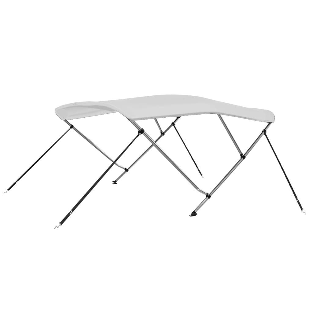 biminitop med 3 buer 183x196x137 cm hvid