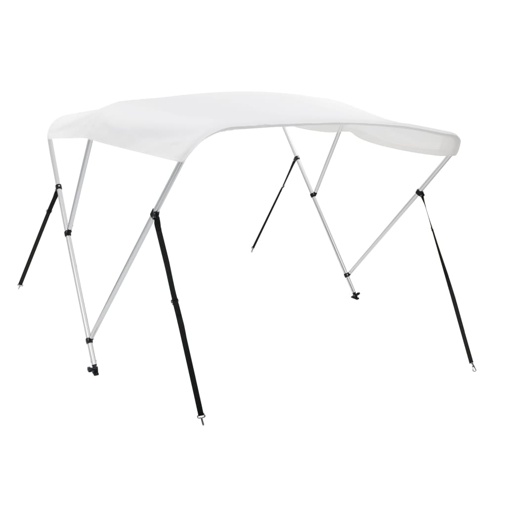 biminitop med 3 buer 183x196x137 cm hvid