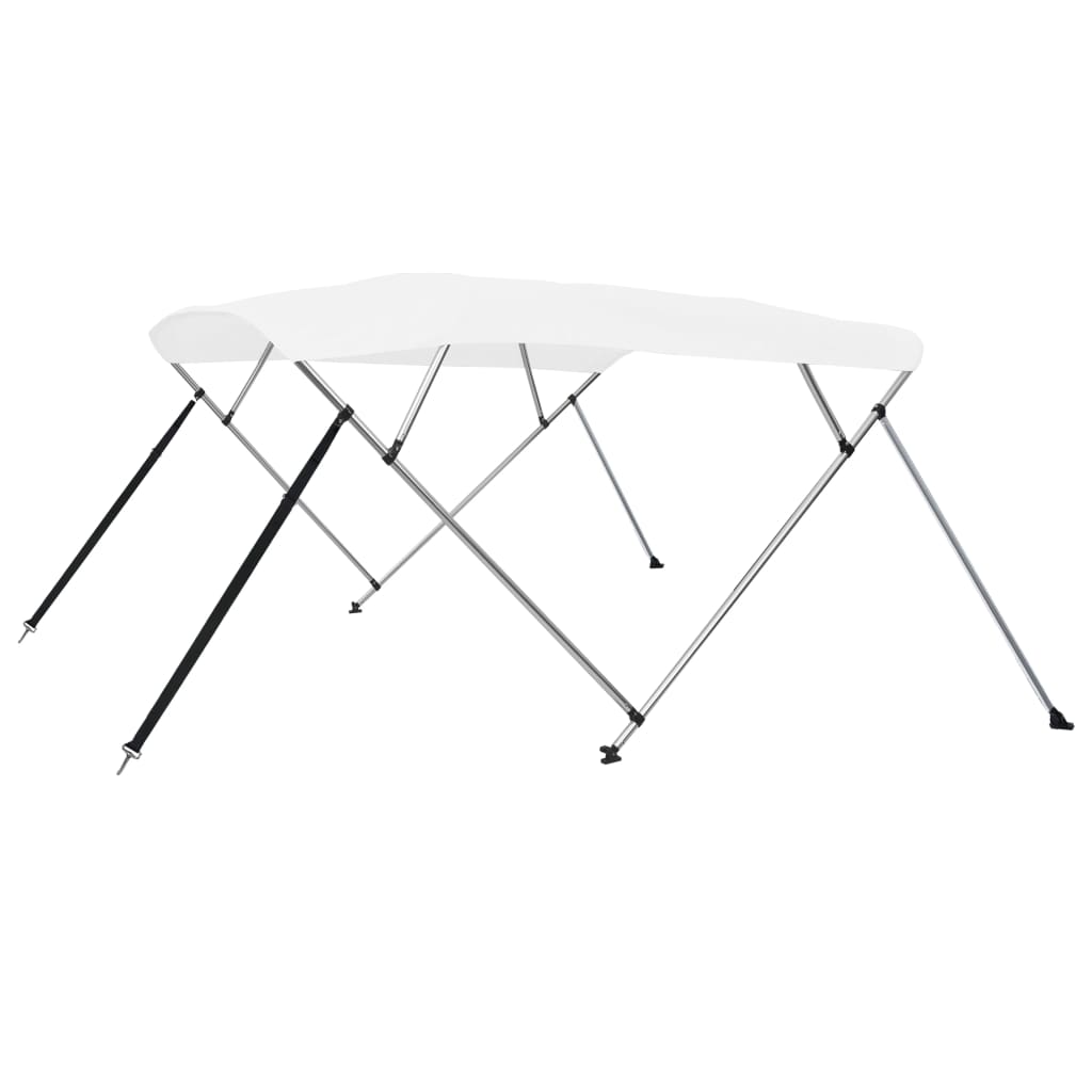 biminitop med 4 buer 243x180x137 cm hvid