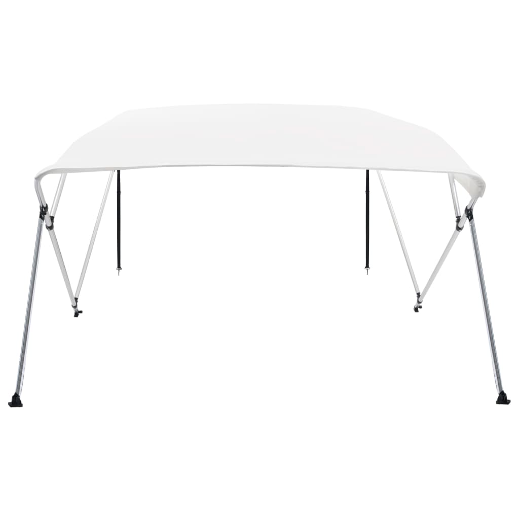 biminitop med 4 buer 243x180x137 cm hvid