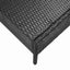 havesofasæt med hynder 5 dele polyrattan sort