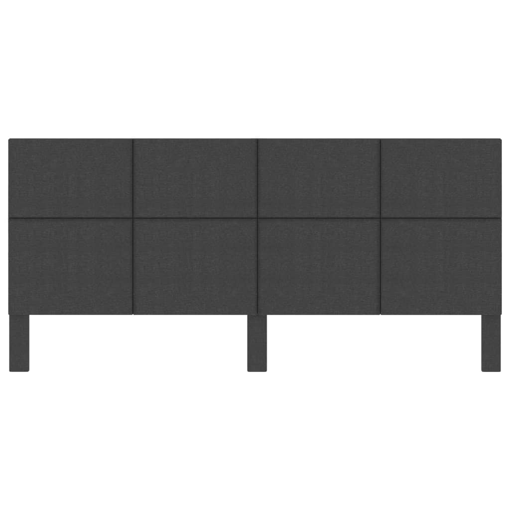 sengegavl 200x200 cm stof mørkegrå