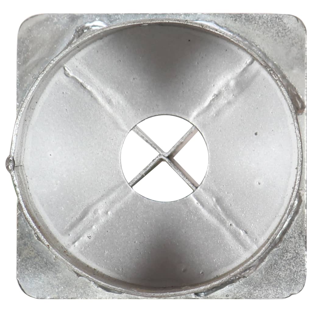 jordpløkker 6 stk. 12 x 91 cm galvaniseret stål sølvfarvet