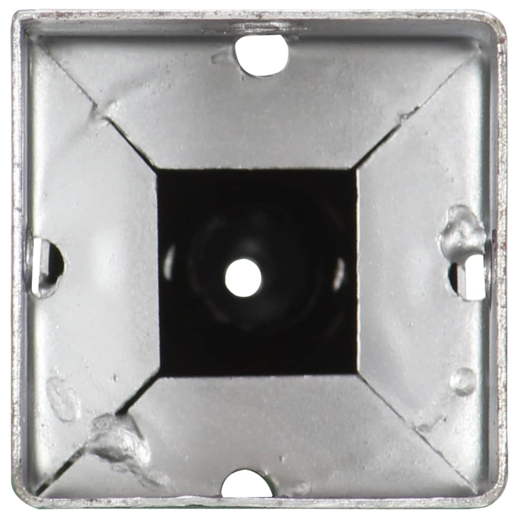 jordpløkker 2 stk. 7 x 7 x 56 cm galvaniseret stål sølvfarvet