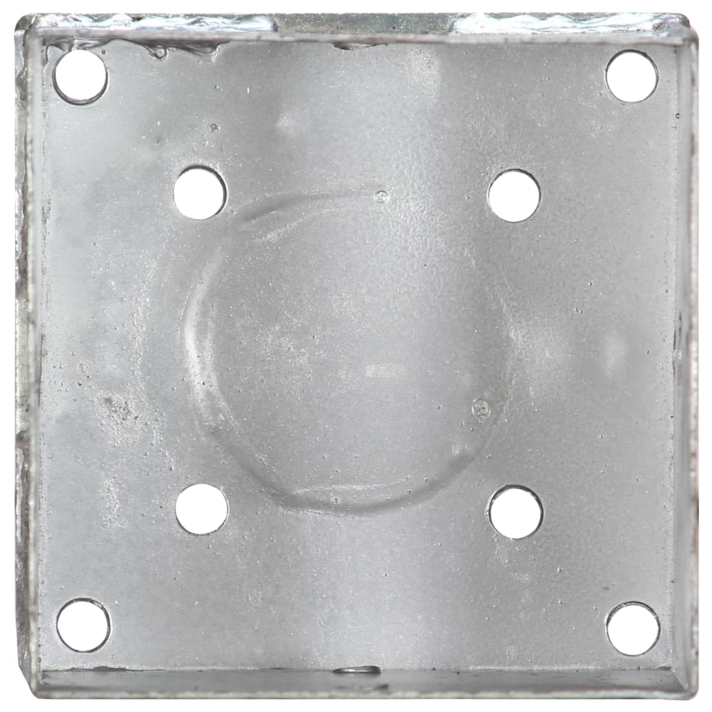 jordpløkker 6 stk.14x14x58 cm galvaniseret stål sølvfarvet