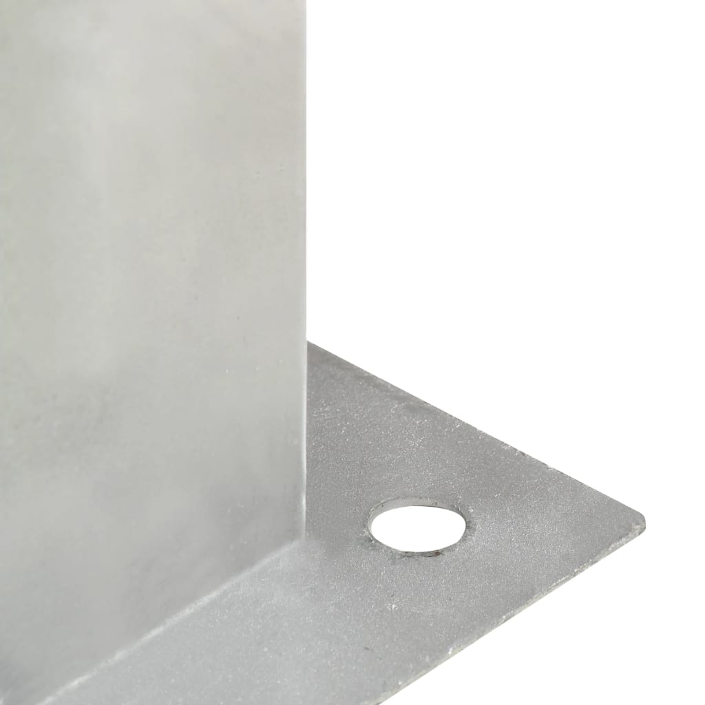 stolpefod 4 stk. 71 mm galvaniseret metal
