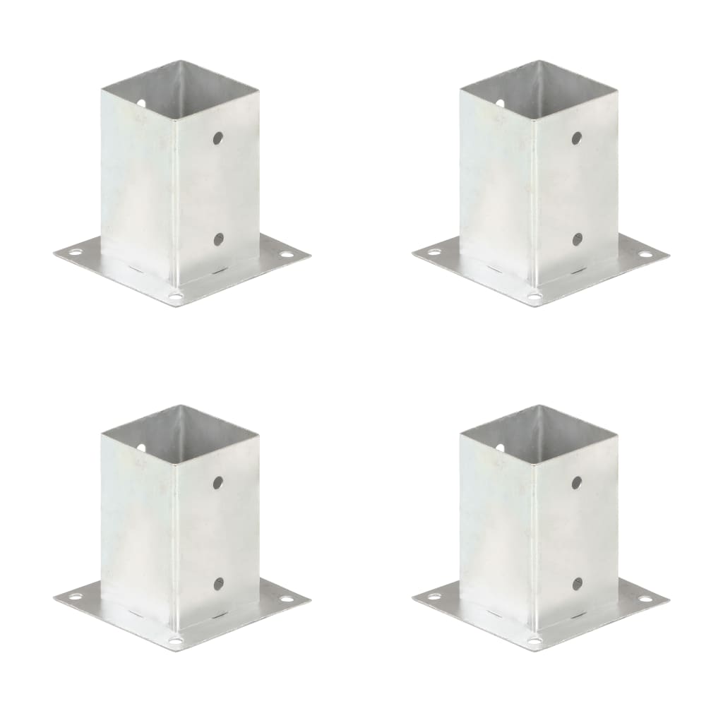 stolpefod 4 stk. 91 mm galvaniseret metal