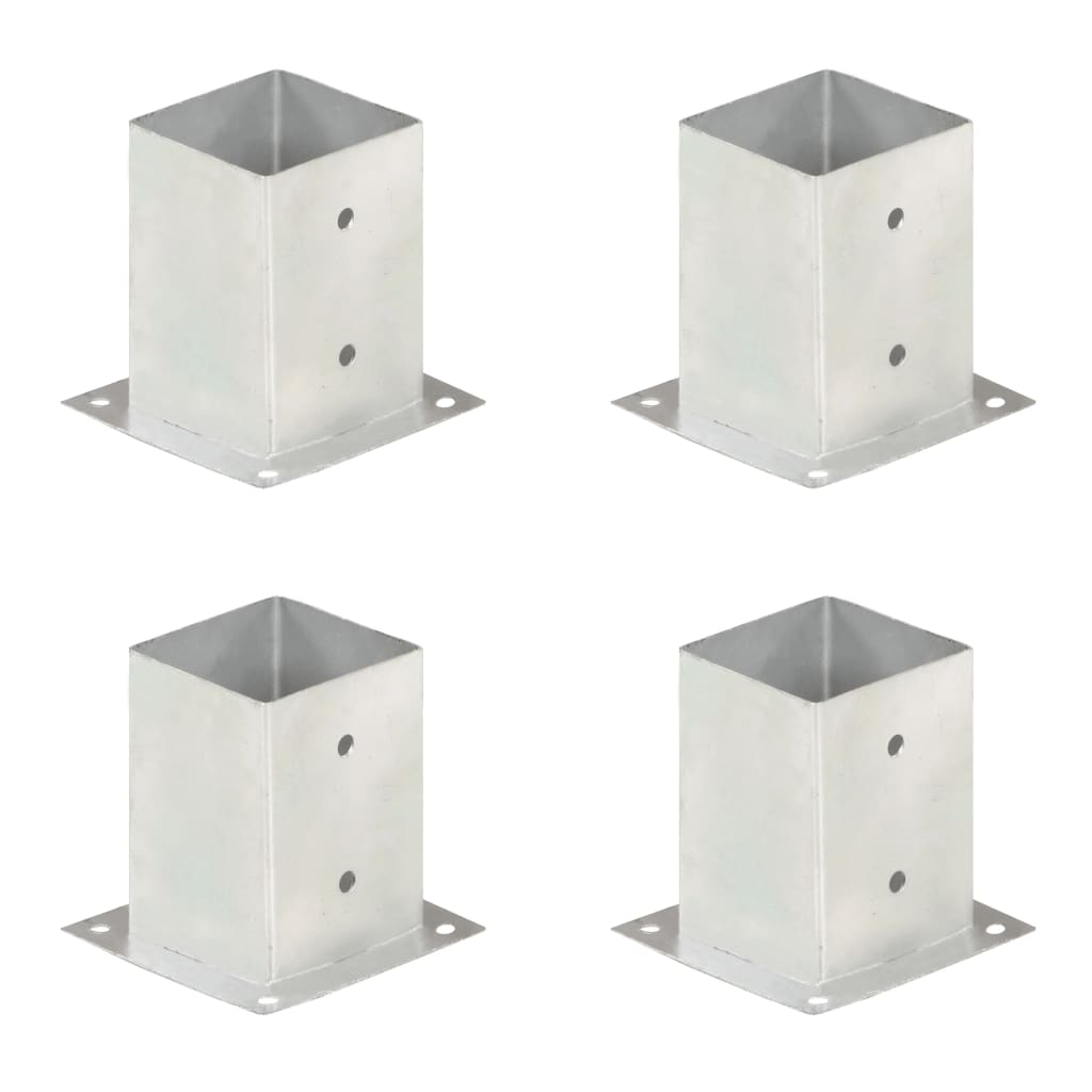 stolpefod 4 stk. 101 mm galvaniseret metal