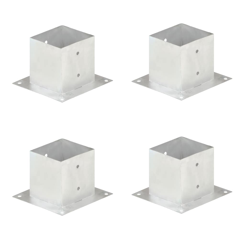 stolpefod 4 stk. 141 mm galvaniseret metal