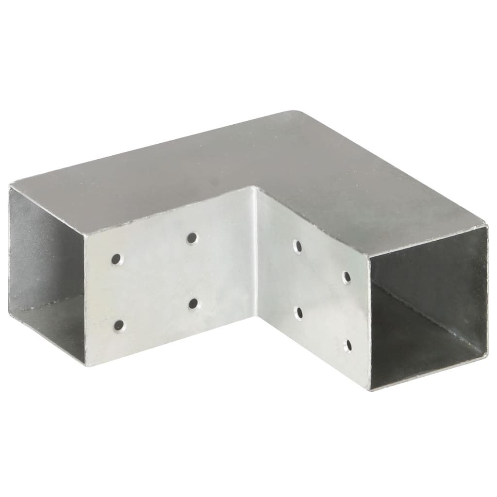 stolpebeslag L-form 71x71 mm galvaniseret metal