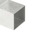 stolpebeslag L-form 71x71 mm galvaniseret metal