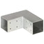 stolpebeslag L-form 4 stk. 71x71 mm galvaniseret metal