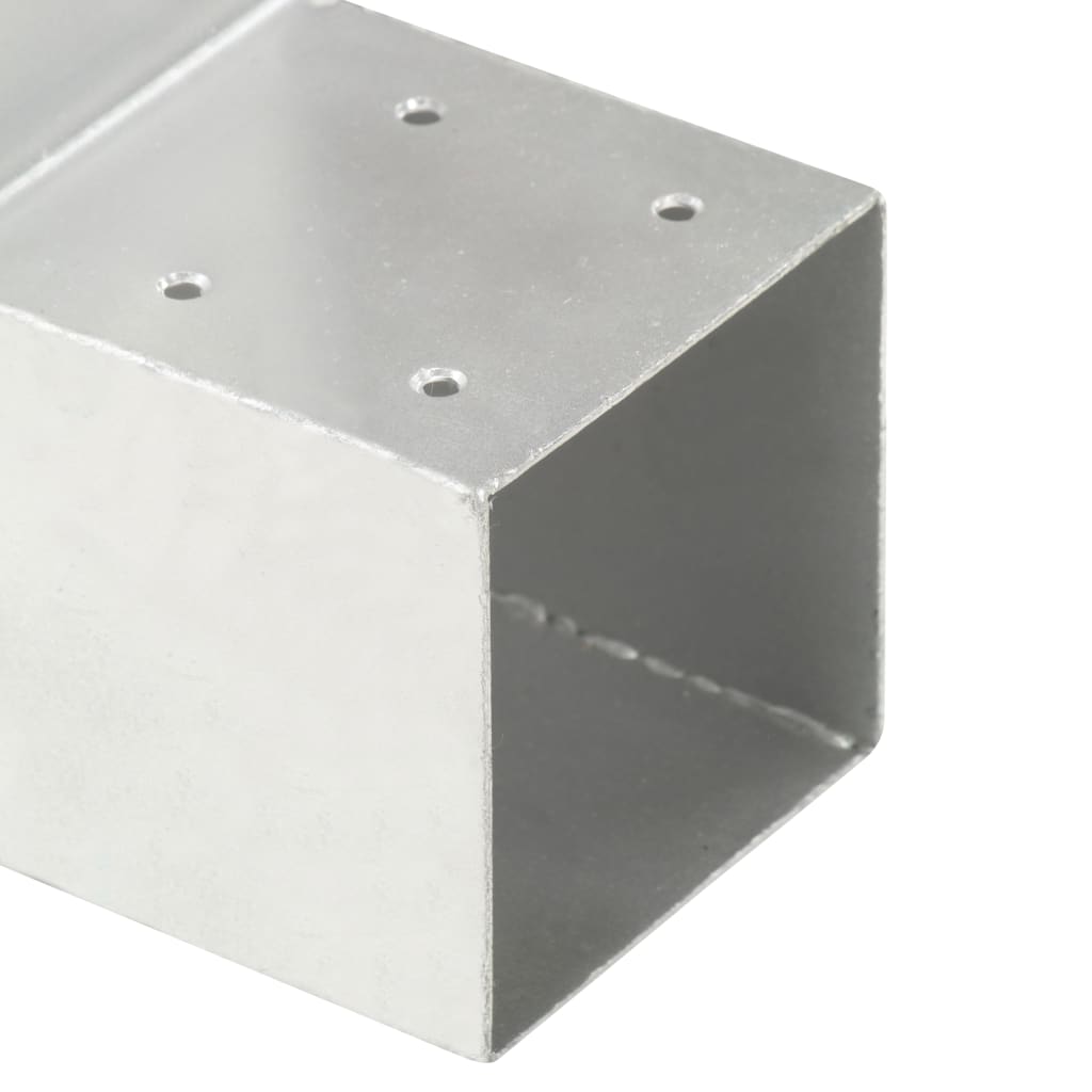 stolpebeslag L-form 4 stk. 71x71 mm galvaniseret metal