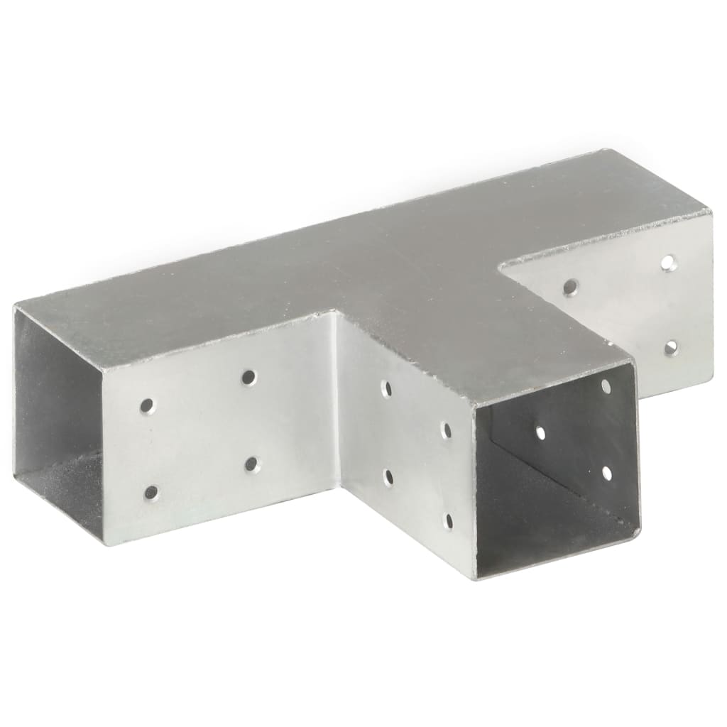 stolpebeslag T-form 71x71 mm galvaniseret metal